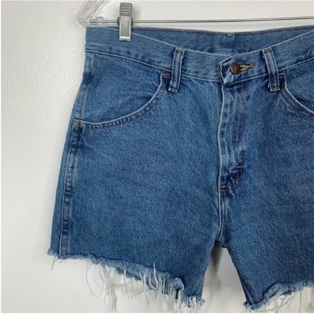 Vintage Mens Rustler‎ Jeans Re Worked into the perfect Mom Jean High Waist Short - Picture 4 of 6